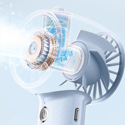 Handheld compact fan with